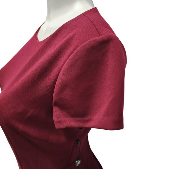 Adrianna Papell Knit Crepe Ruffled Wrap Dress 4 - Picture 16 of 16